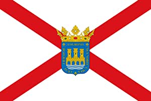 Bandera Large Ciudad de Logroño es La Rioja - España