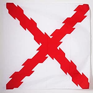 AZ FLAG Bandera Cruz de Borgoña 90x90 cm De Bourgogne Poliéster 100D Funda